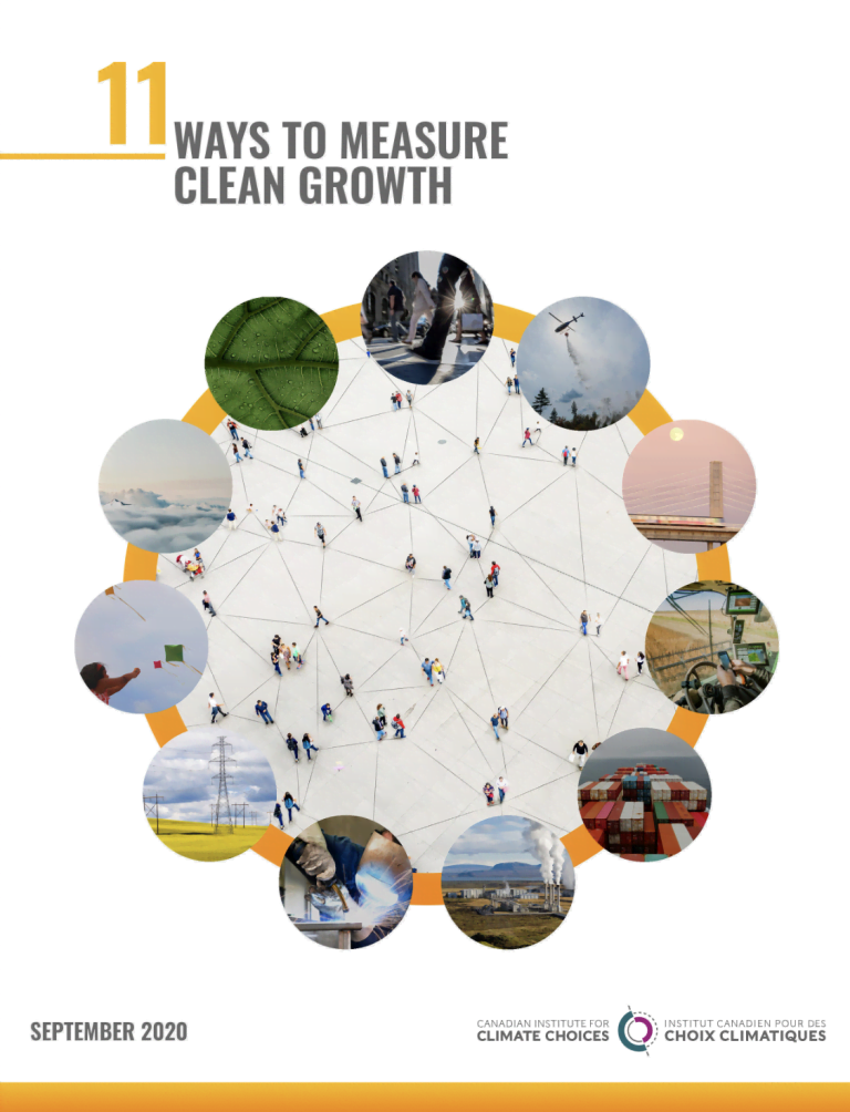 Report cover: 11 Ways to Measure Clean Growth