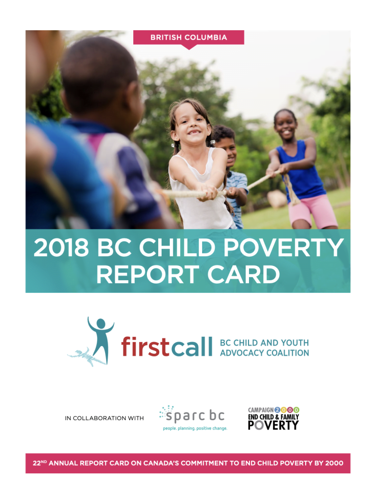 2018 BC Child Poverty Report Card