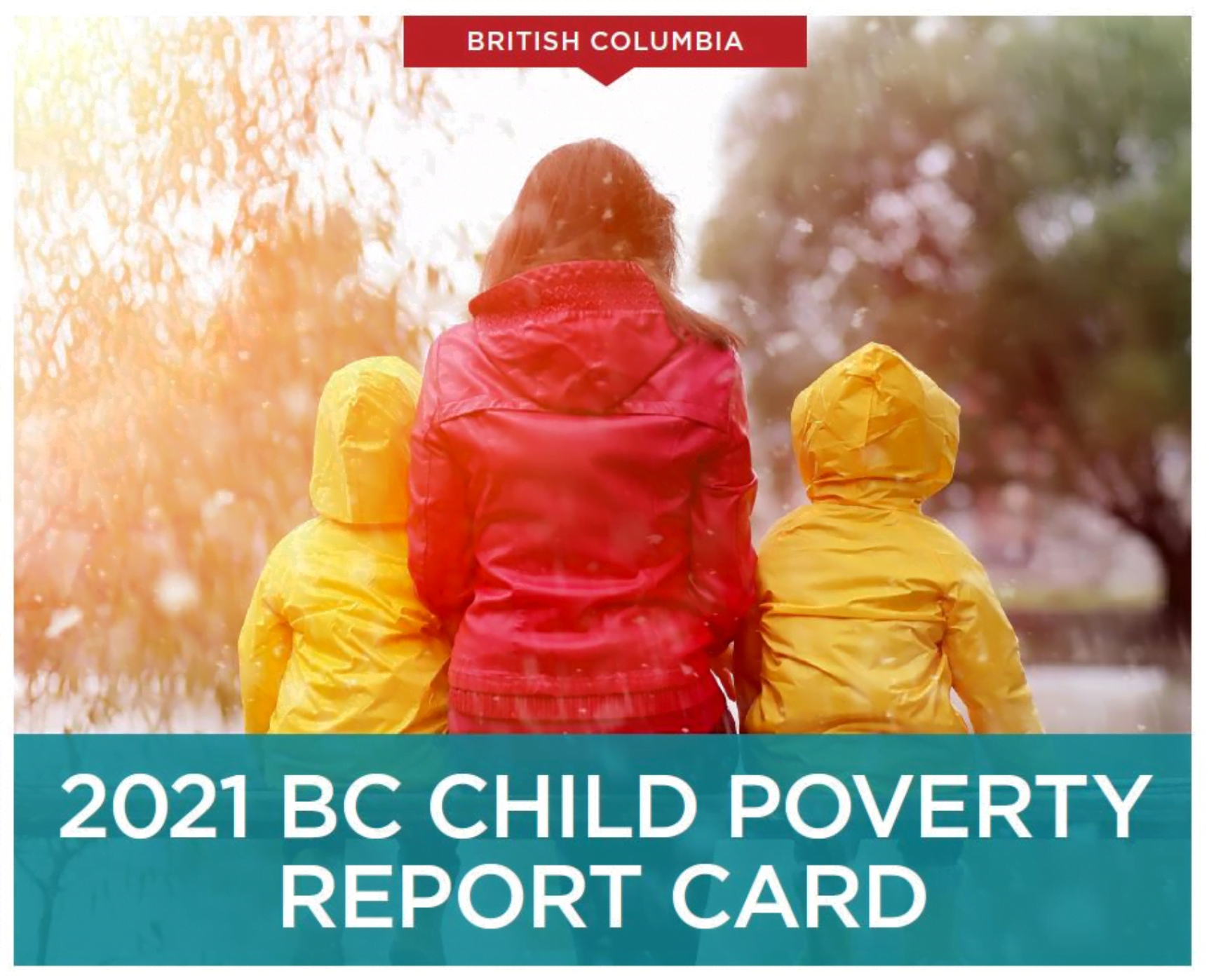 Report cover: 2021 BC Child Poverty Report Card