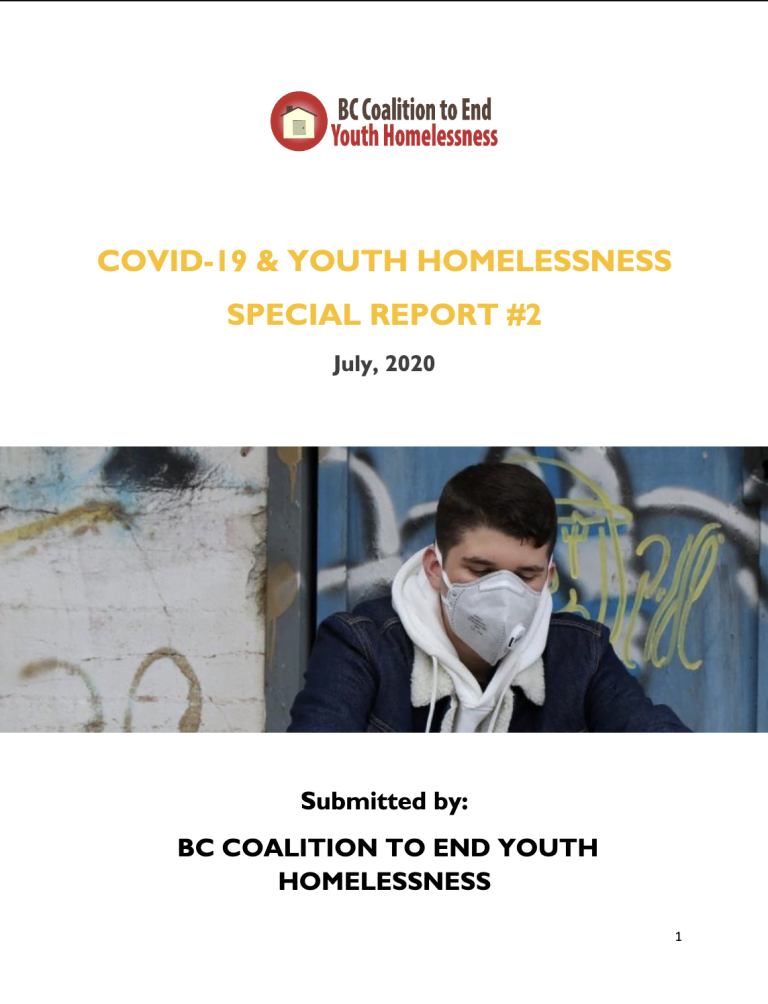 Cover image: COVID-19 & Youth Homelessness Special Report #2