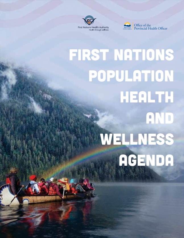 Report cover: FIRST NATIONS population health and wellness agenda