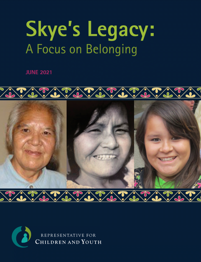 Report cover: Skye's Legacy: A Focus on Belonging